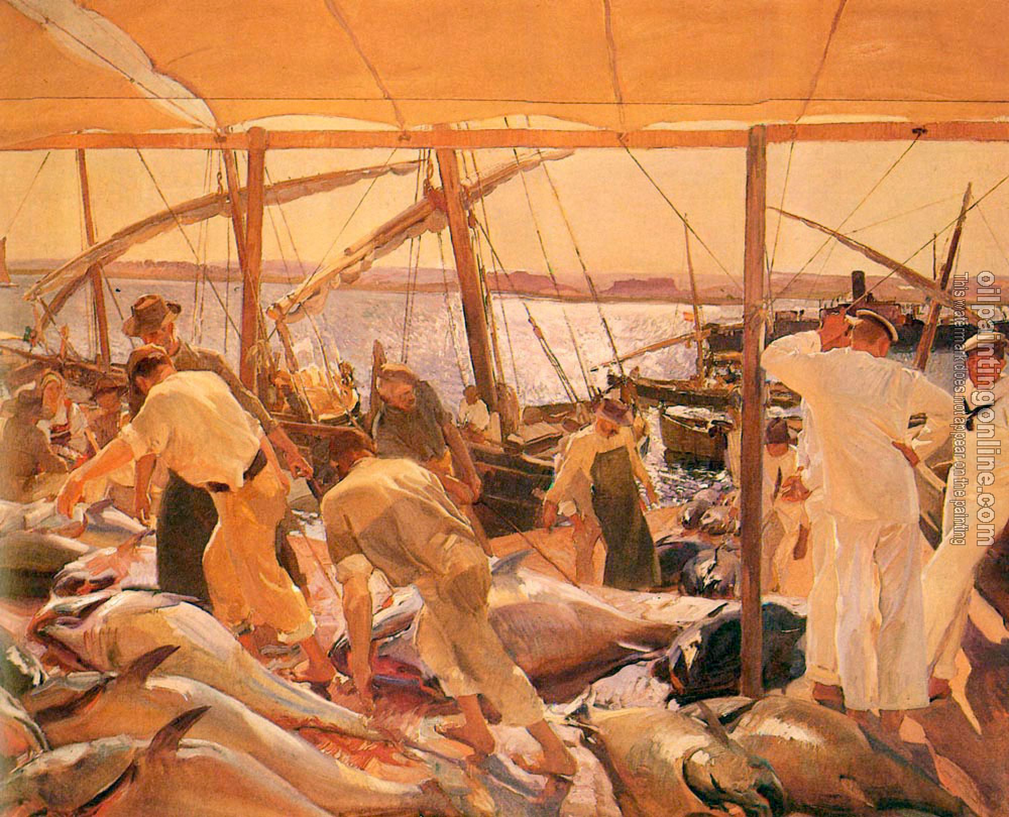 Joaquin Sorolla y Bastida - La Pesca Del Atun